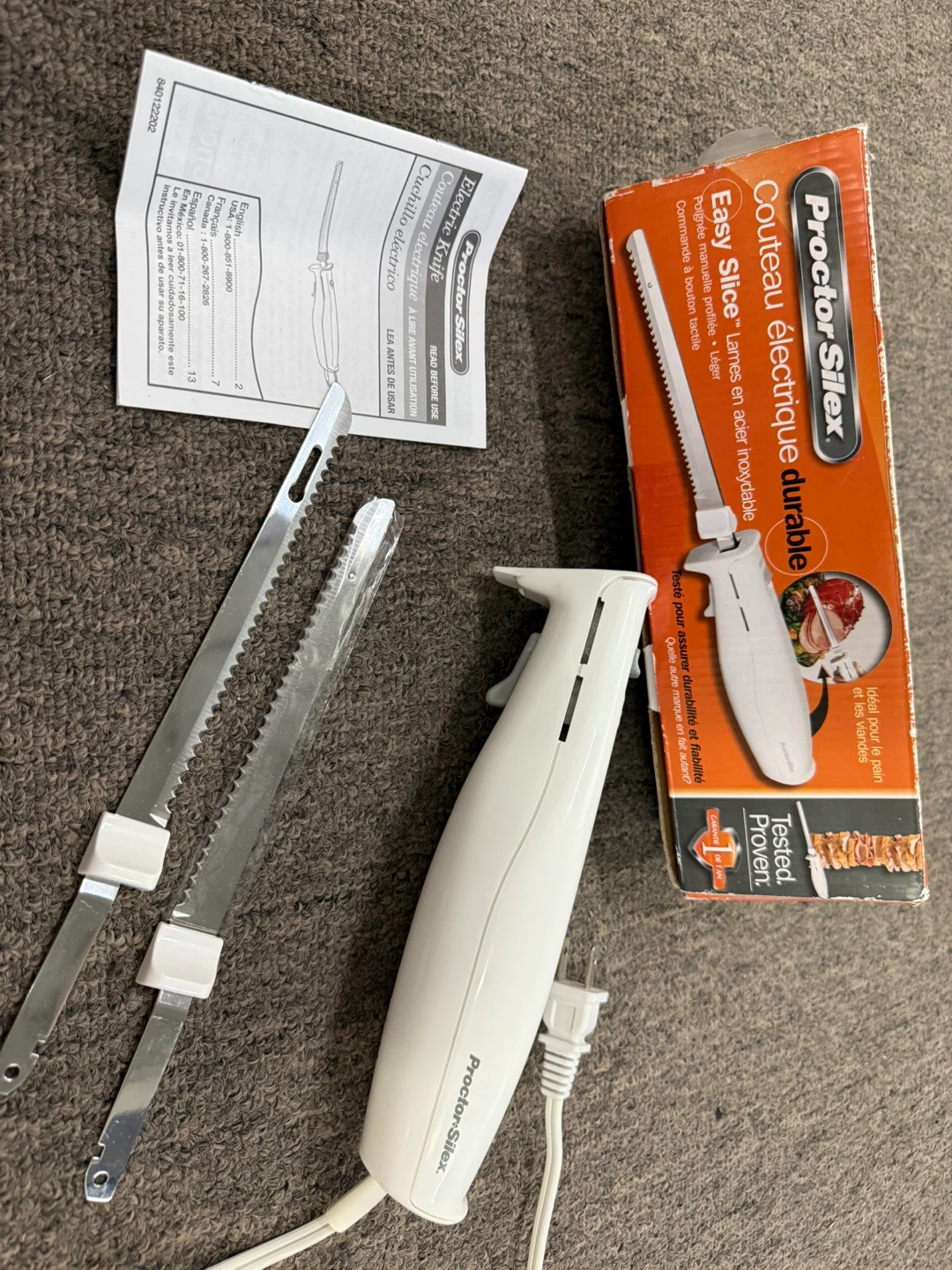 Proctor Silex Durable Electric Knife