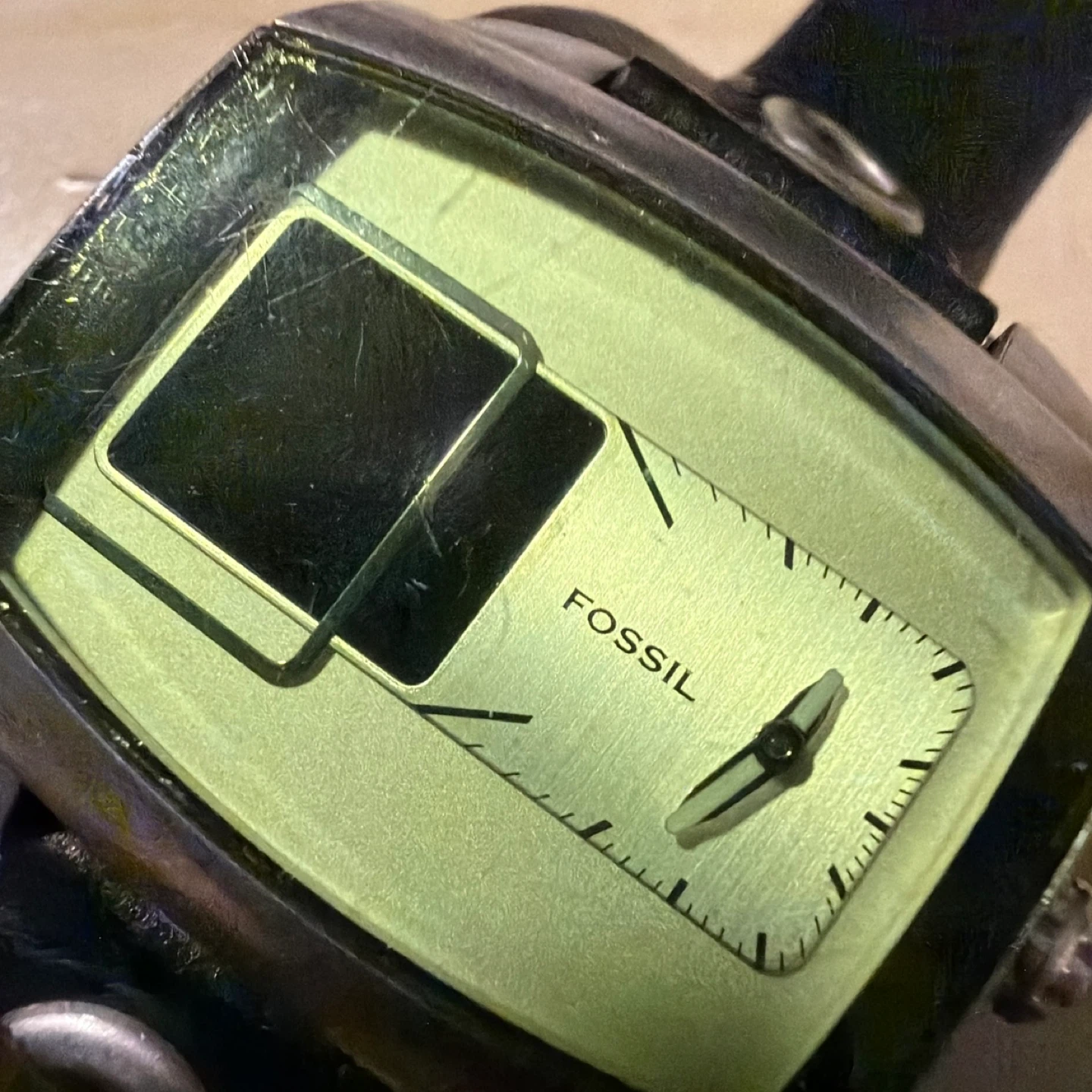 Fossil Watch with Leather Band