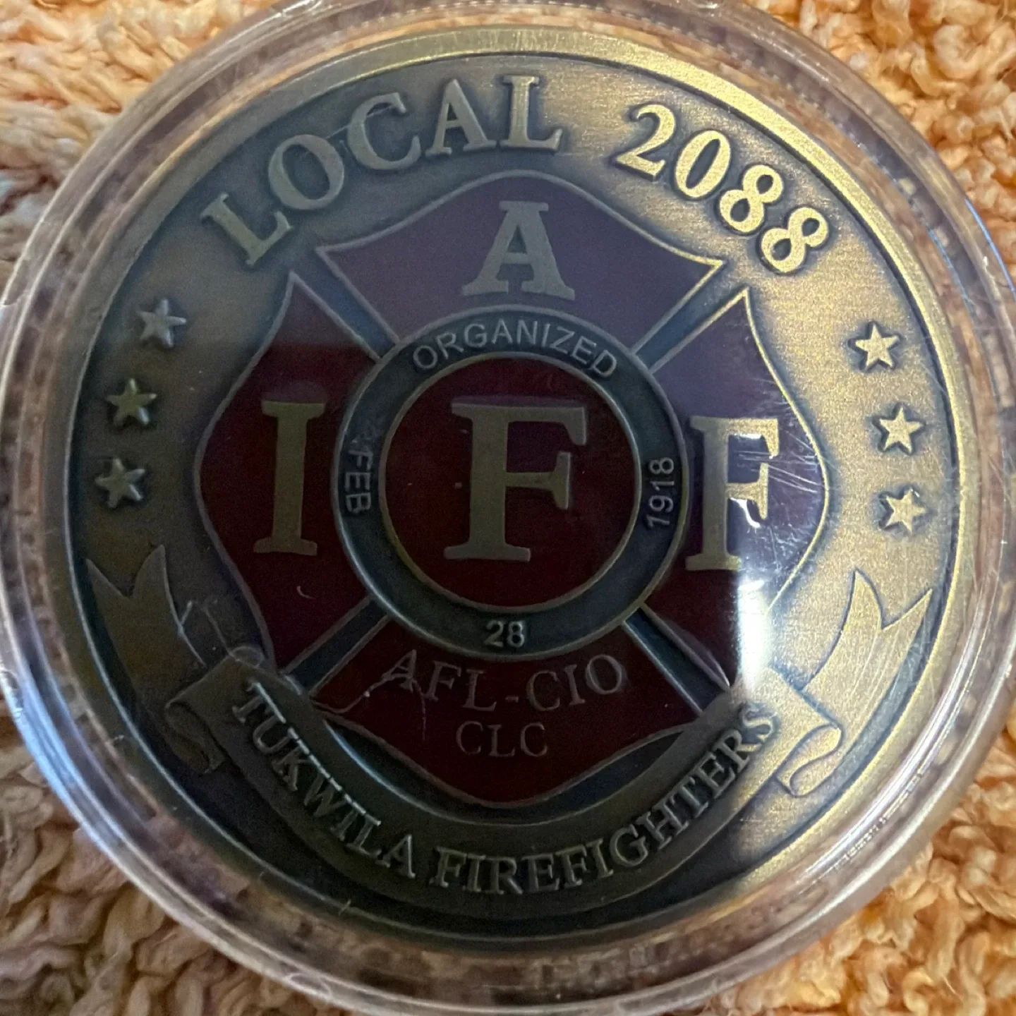 Tukwila Firefighters Local 2088 Challenge Coin image indicator(2)
