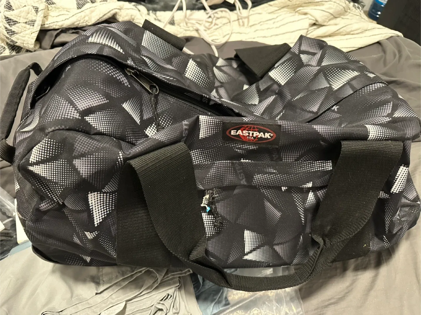 Large Eastpak Wheeled Duffel Bag