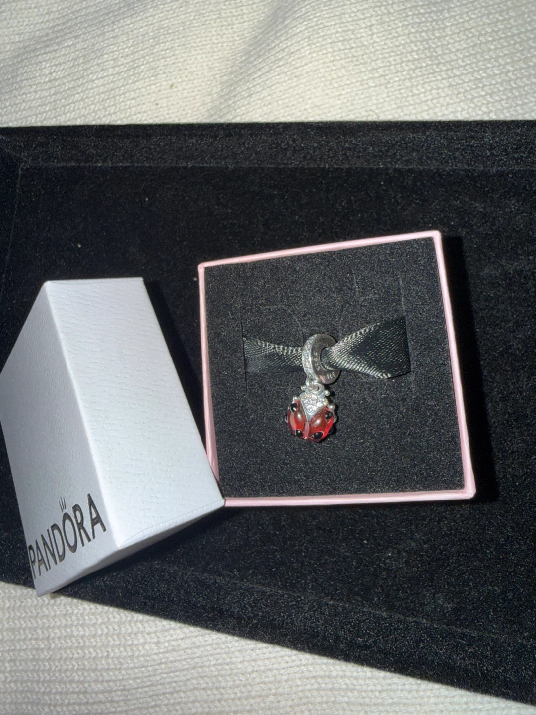 Pandora Ladybug Charm with Box 🥕