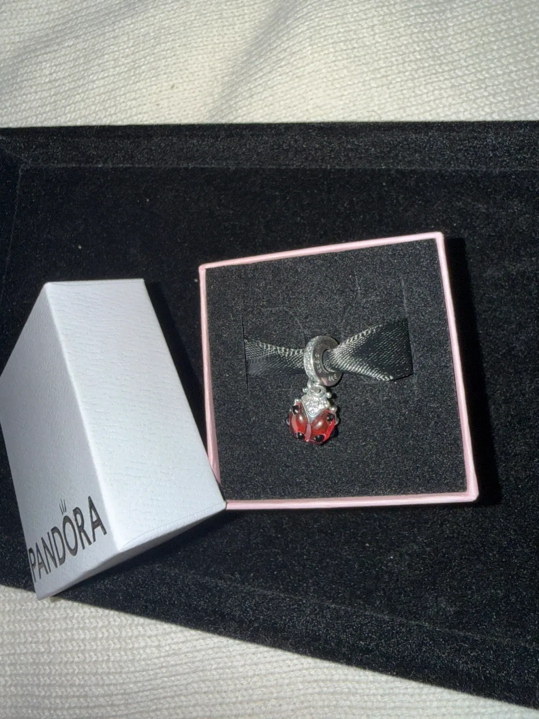 Pandora Ladybug Charm with Box 🥕