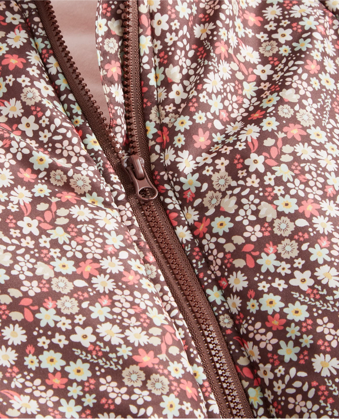 Floral Print Baby Jacket with Sherpa Collar - photo 3