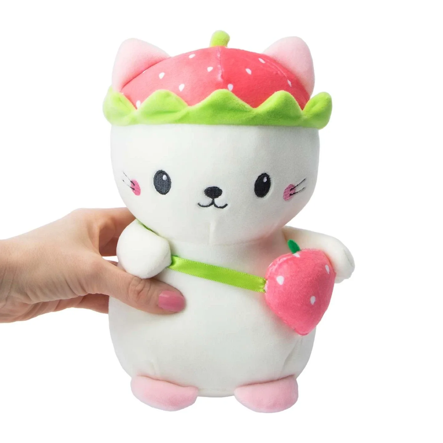 Smoochy Pals Strawberry Cat Plush image indicator(4)