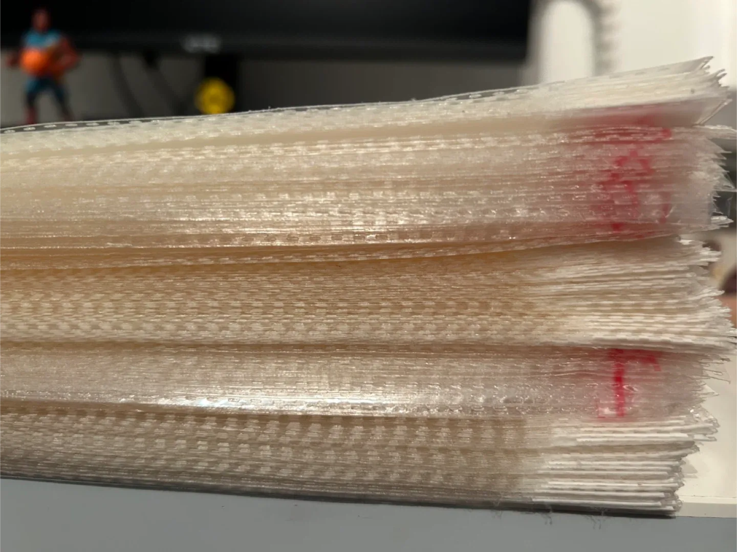 Transparent self sealing plastic bags with hang holes ~150pcs image indicator(2)