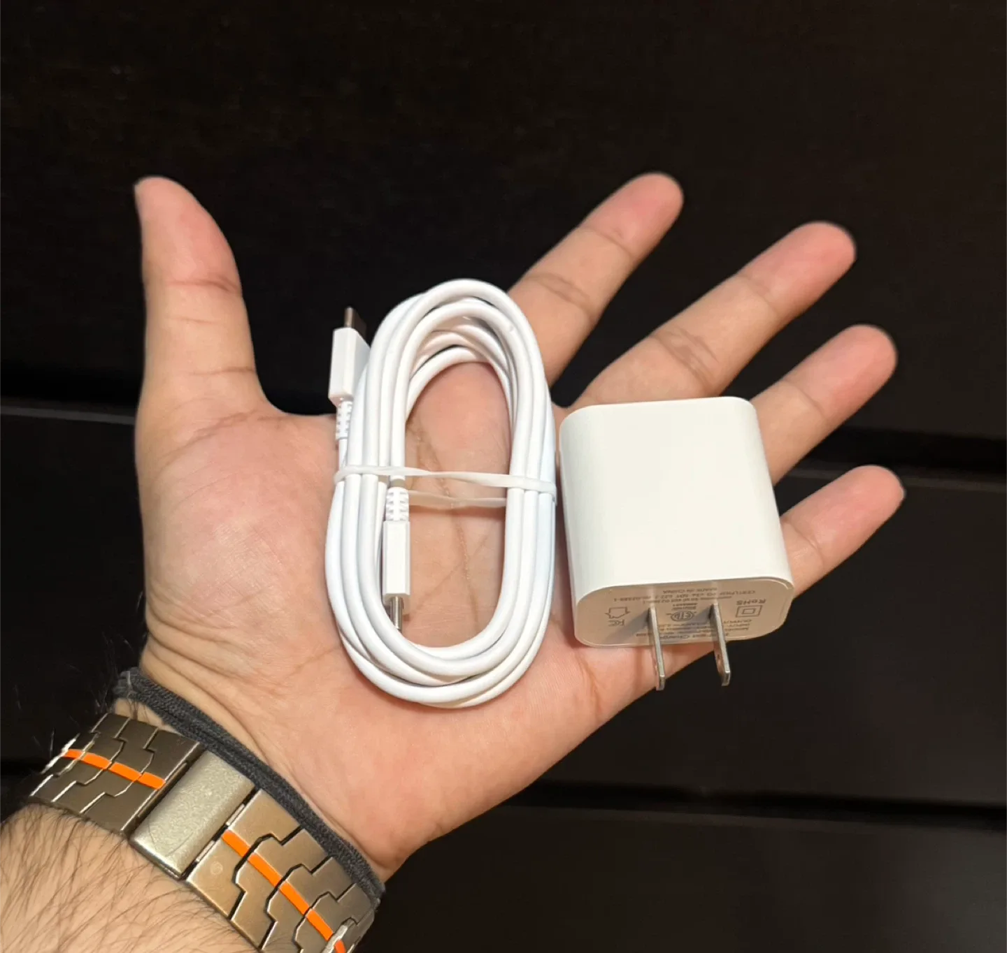 Fast Charger with USB-C Cable for iPhone and Samsung