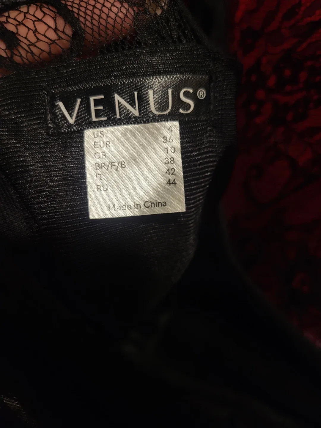 Black Lace Dress with Tassels image indicator(6)