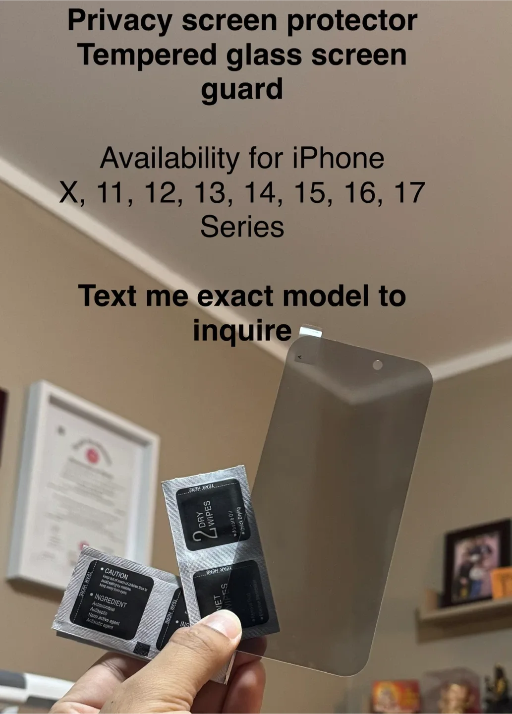 iPhone Privacy Screen Protector Tempered Glass Guard