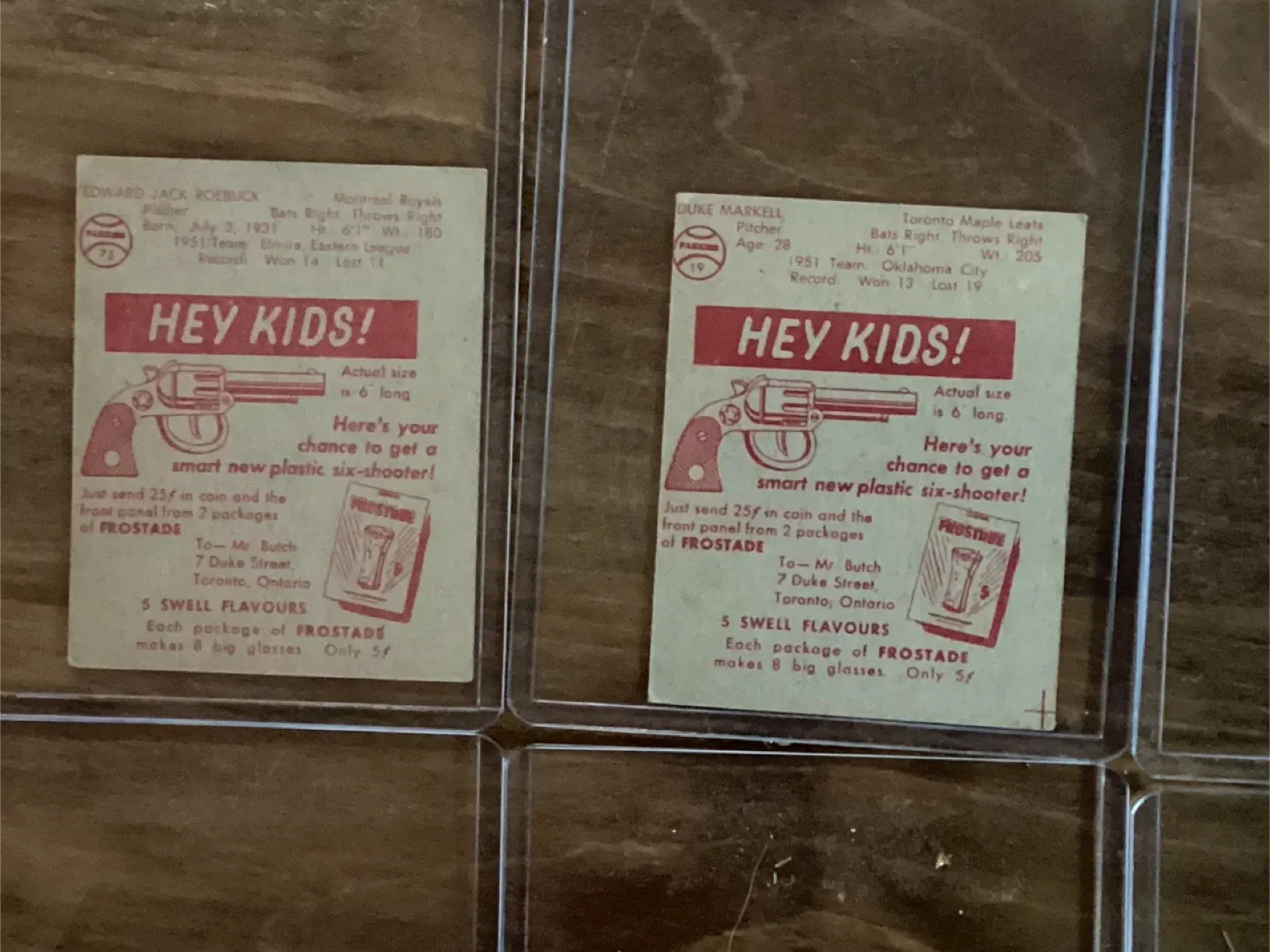 8. 1952 FROSTADE Toronto Maple Leafs & Montreal Royals  Cards image indicator(7)