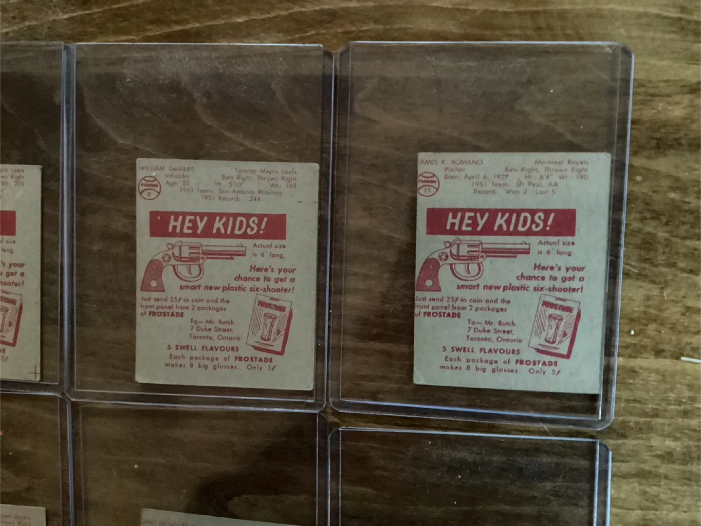 8. 1952 FROSTADE Toronto Maple Leafs & Montreal Royals  Cards image indicator(8)