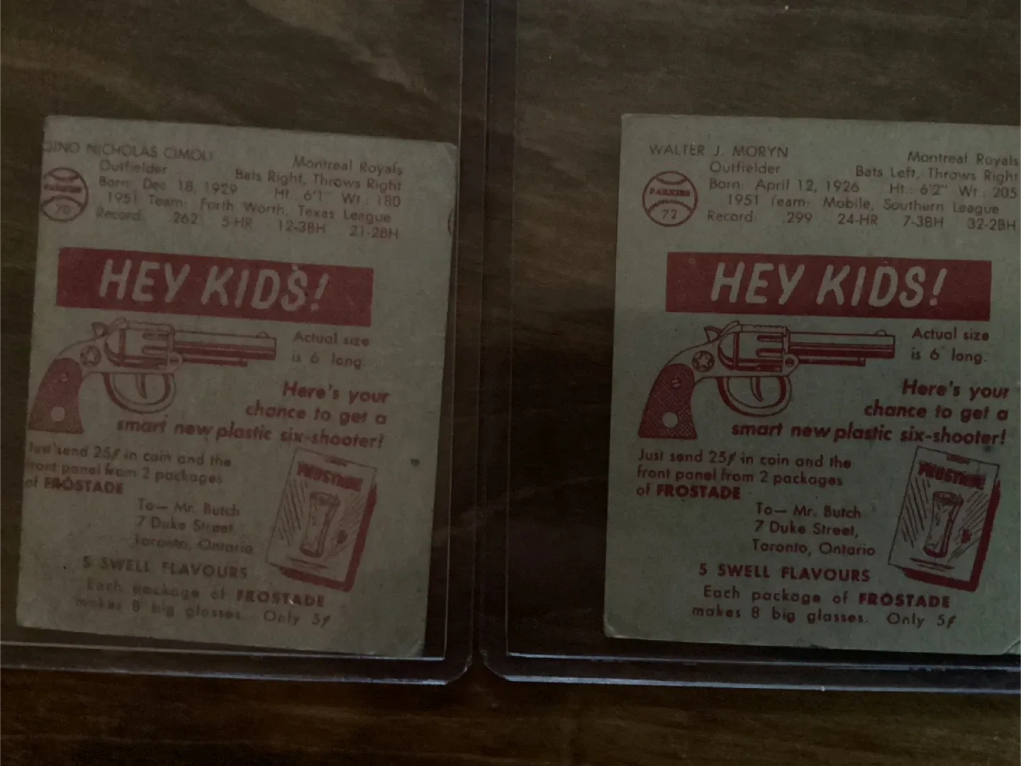 8. 1952 FROSTADE Toronto Maple Leafs & Montreal Royals  Cards image indicator(10)