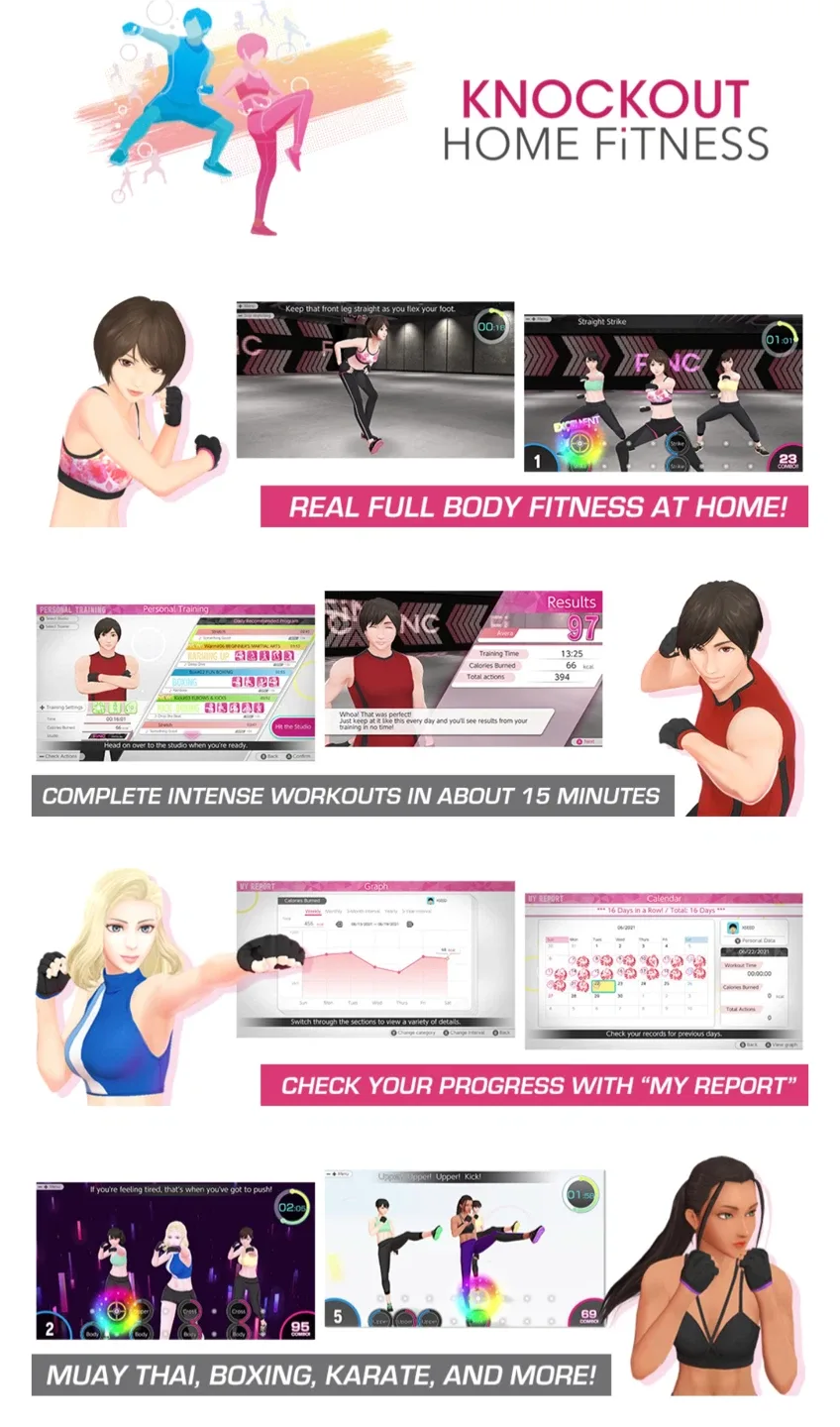 🔥Knockout Home Fitness - Nintendo Switch Game image indicator(3)