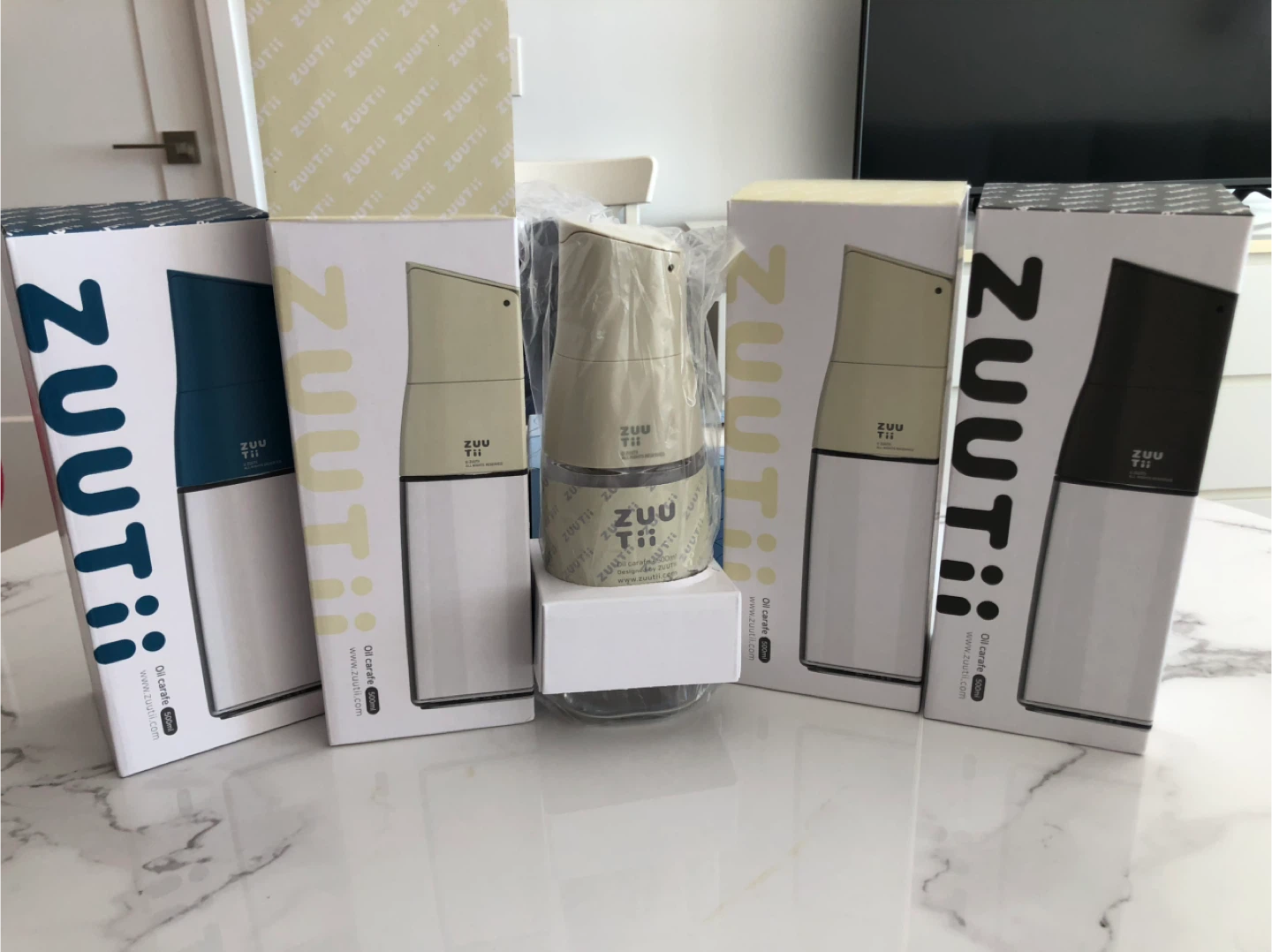 New ZUUT Tii Oil Carafe-Gray 500ml Dispenser