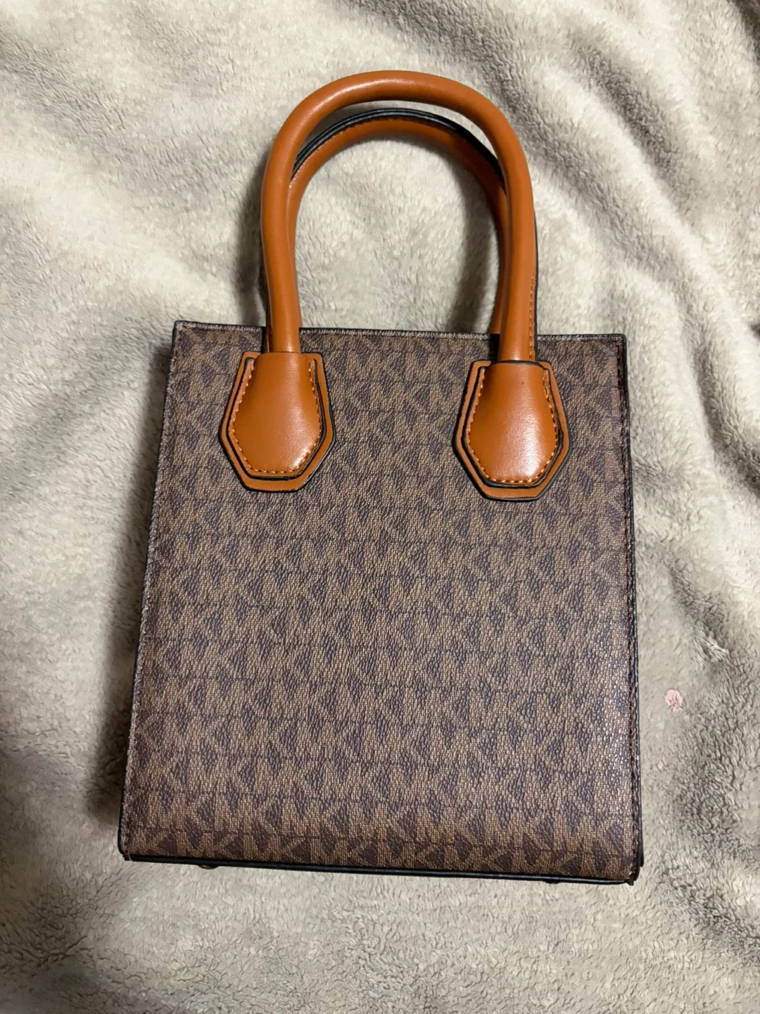 Michael Kors Brown Mini Tote Bag image indicator(3)