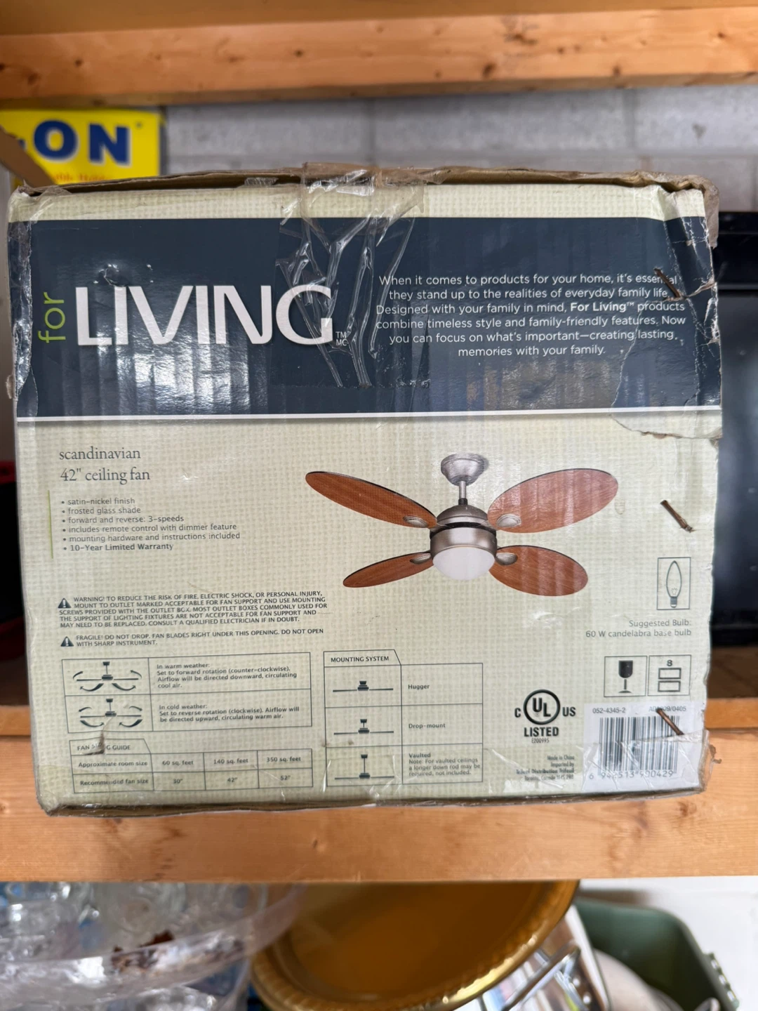 For Living Scandinavian 42" Ceiling Fan - photo 2