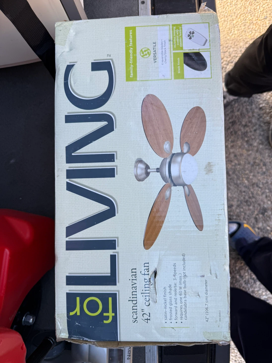 For Living Scandinavian 42" Ceiling Fan