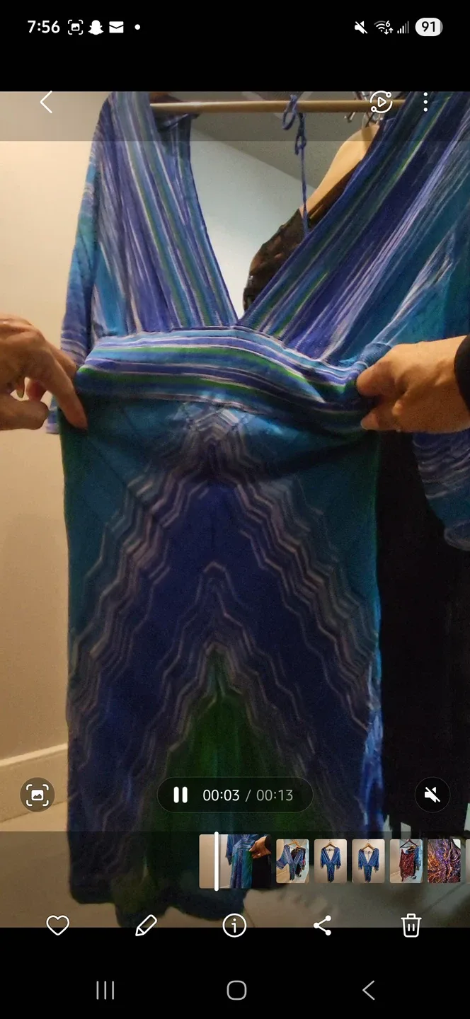 Marciano XS Blue Rayon Dress image indicator(3)