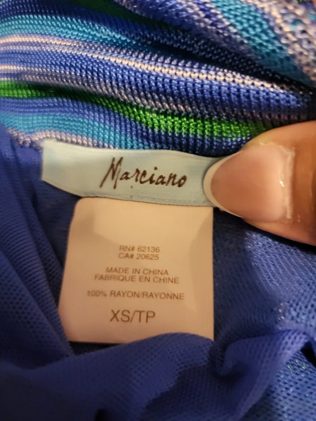 Marciano XS Blue Rayon Dress image indicator(4)