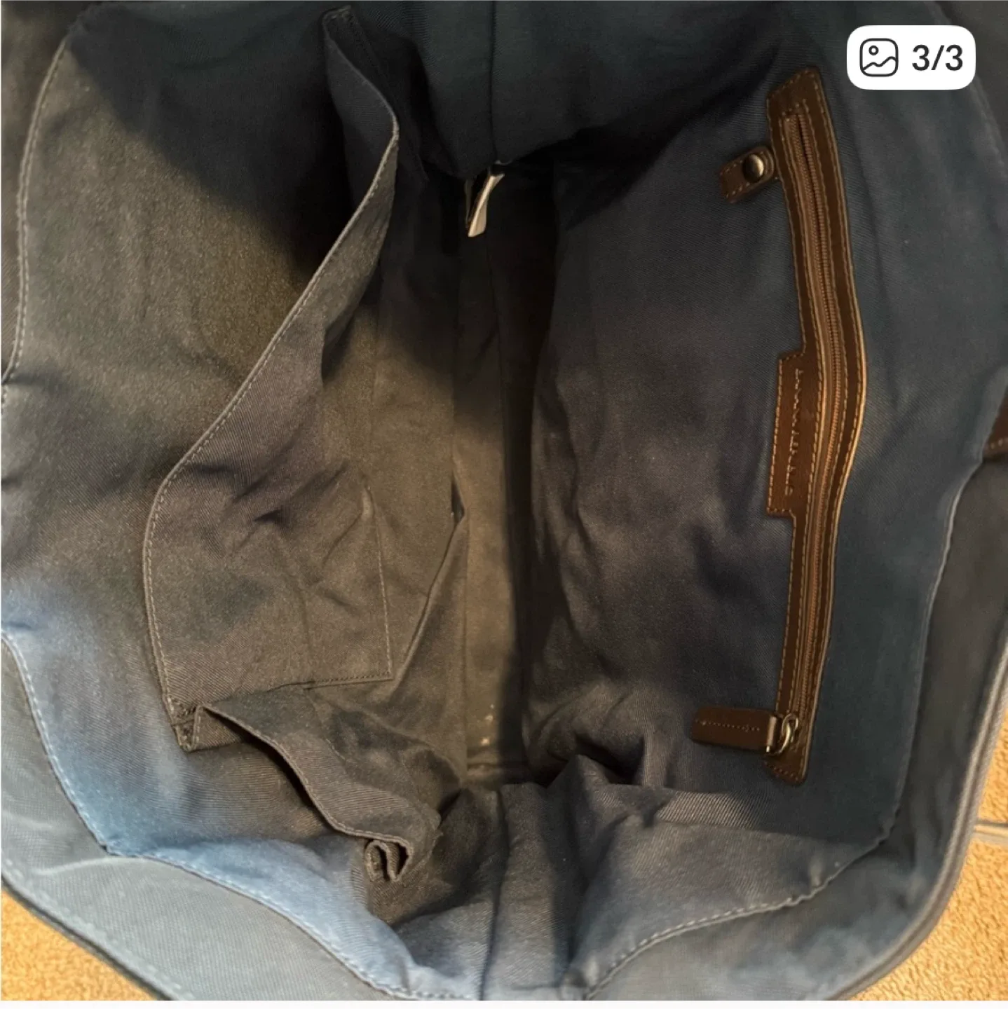 Roots Tote Bag - Blue & Brown image indicator(2)