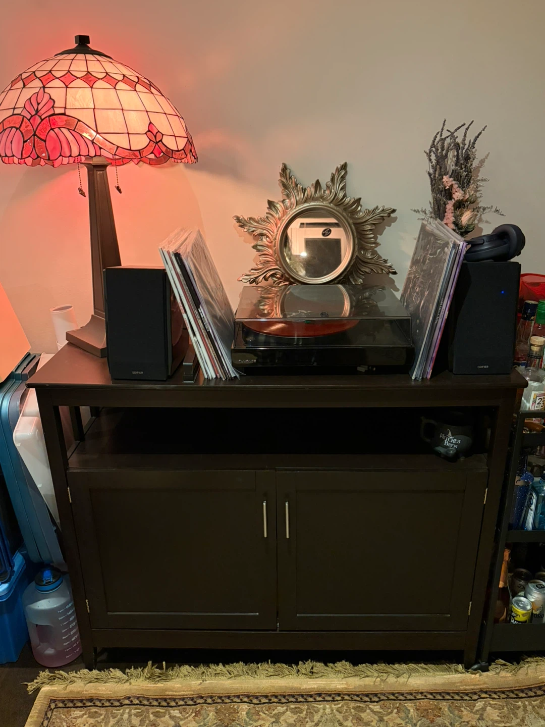 Dark Brown Console Cabinet