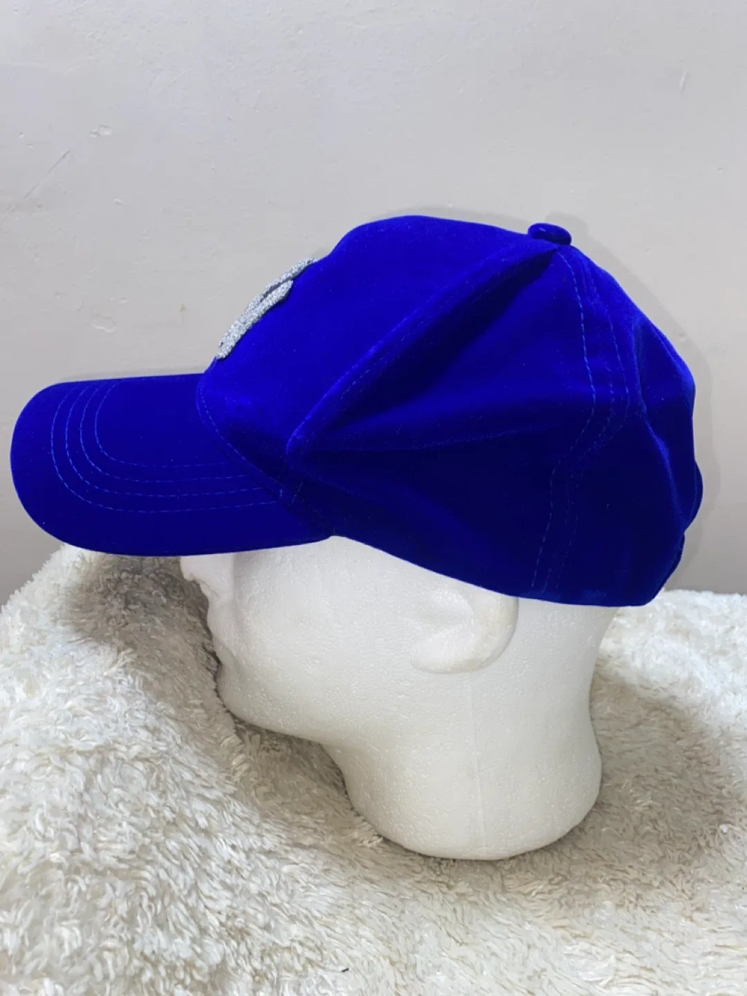 Custom Velvet Blue New York Yankees Cap (Unisex) image indicator(3)