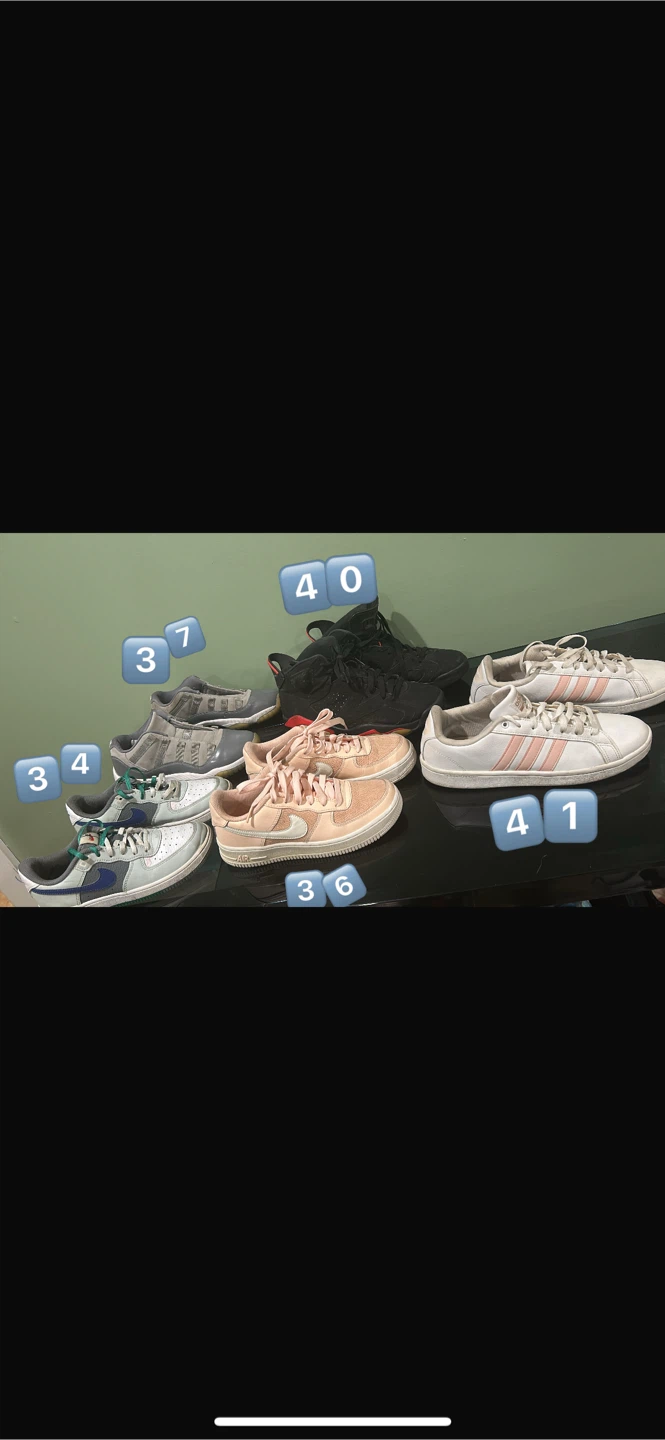 Assorted Sneakers - Nike Air Force 1, Adidas Grand Court