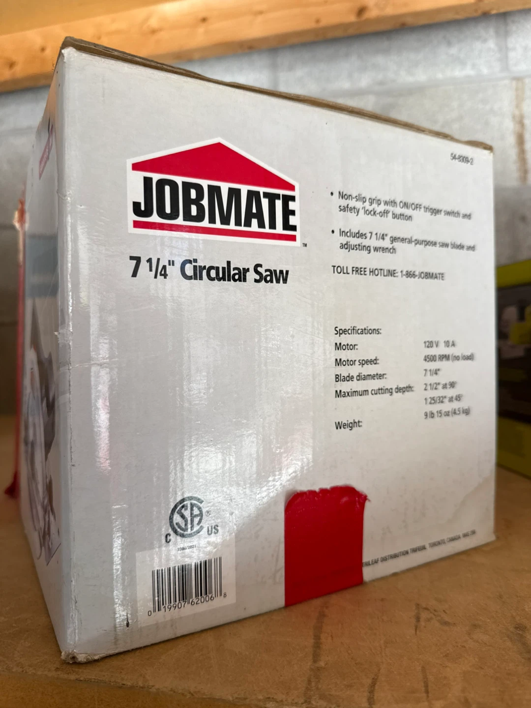 Jobmate 7 1/4" Circular Saw - New in Box! - photo 2