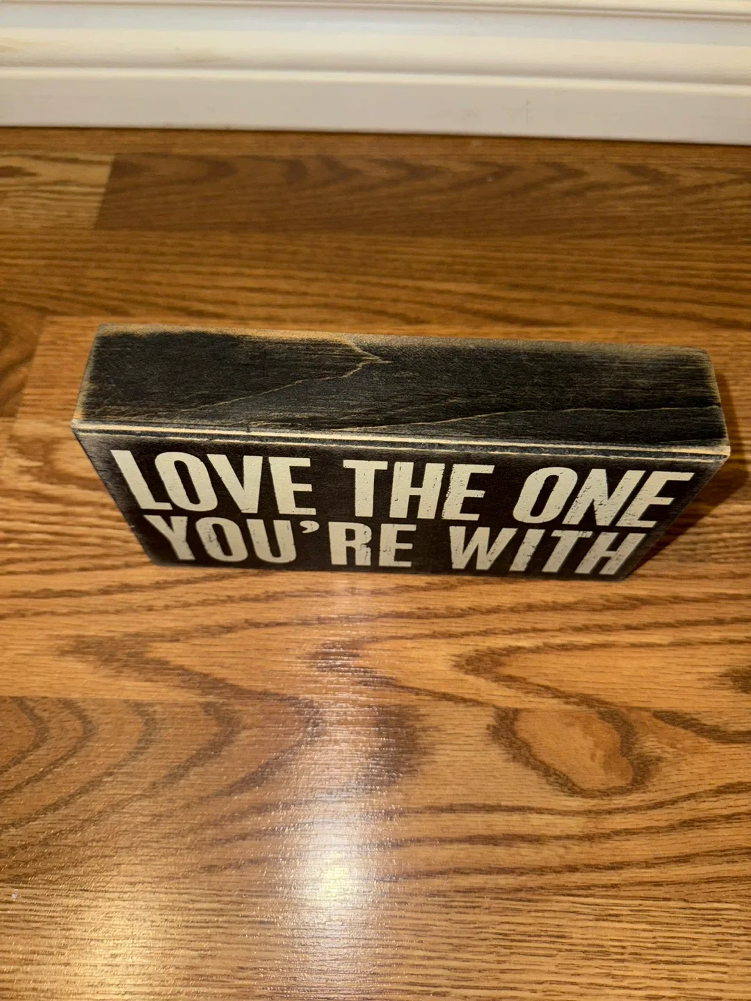 Primitives by Kathy 'Love The One You're With' Block Sign image indicator(2)