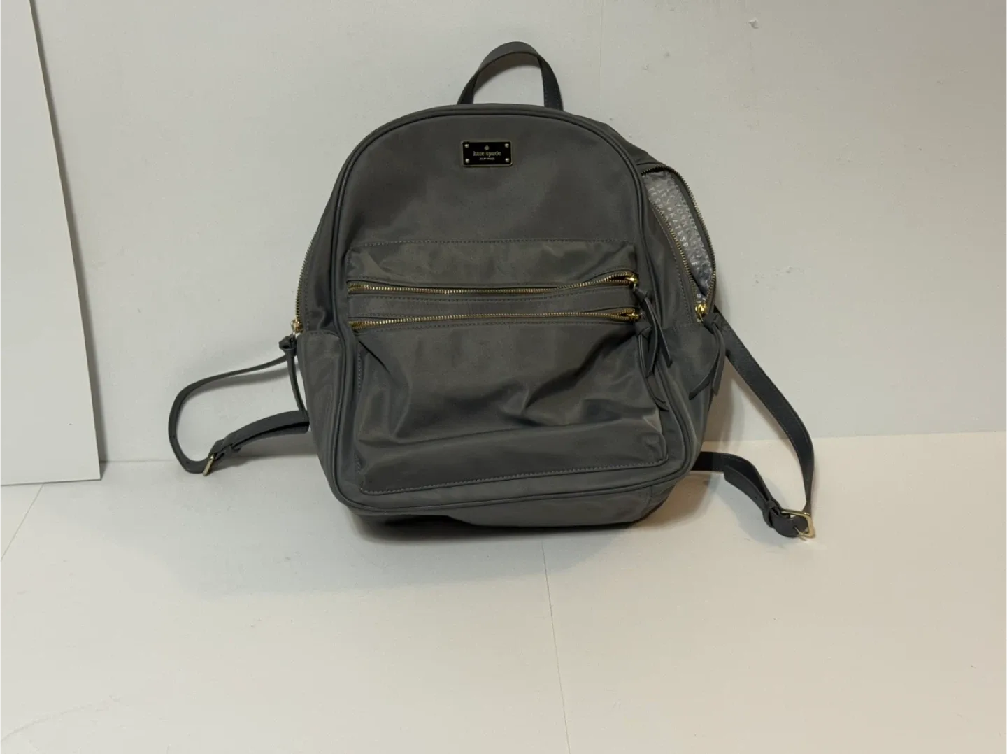 Kate Spade Grey Backpack thumbnail