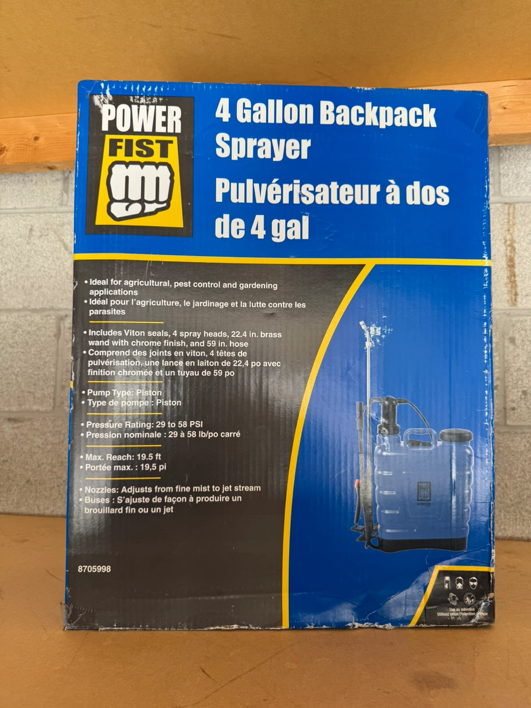 Power Fist 4 Gallon Backpack Sprayer - New - photo 2