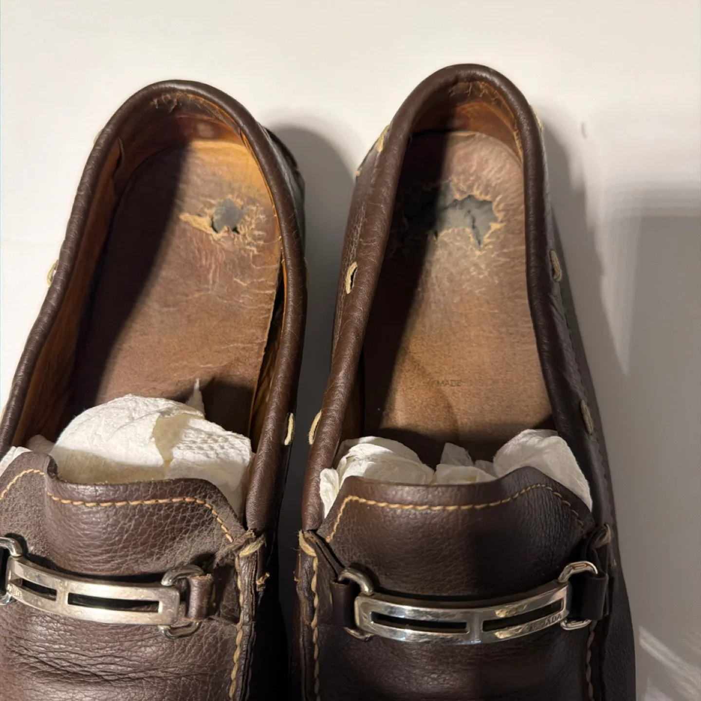 Prada Brown Leather Loafers image indicator(4)