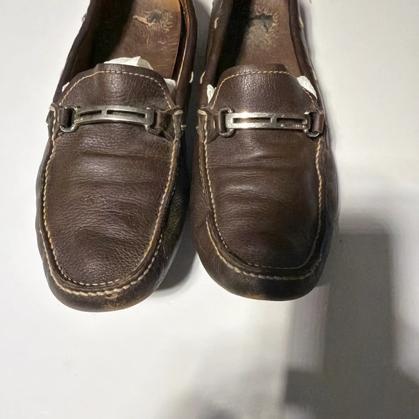 Prada Brown Leather Loafers image indicator(3)