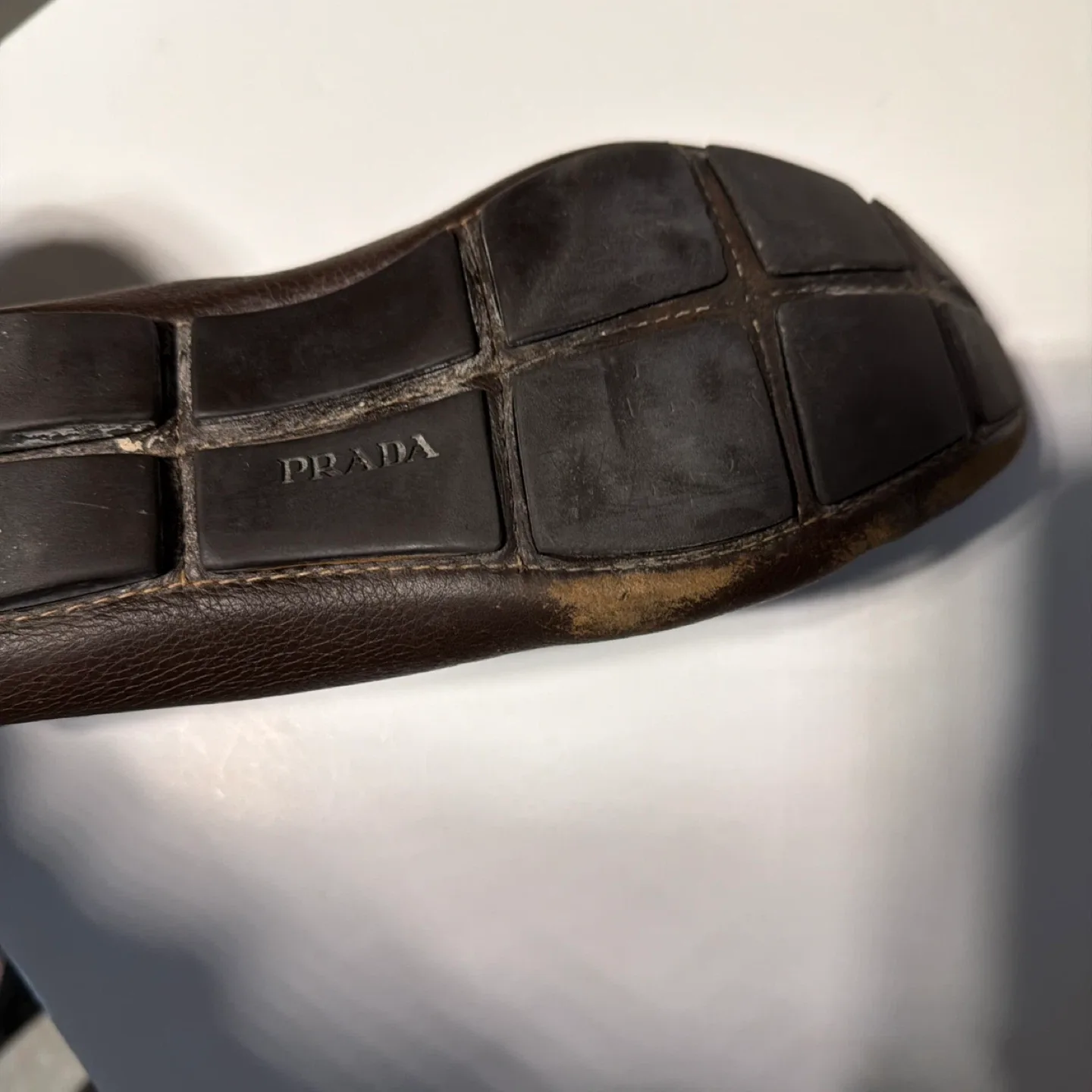 Prada Brown Leather Loafers image indicator(9)