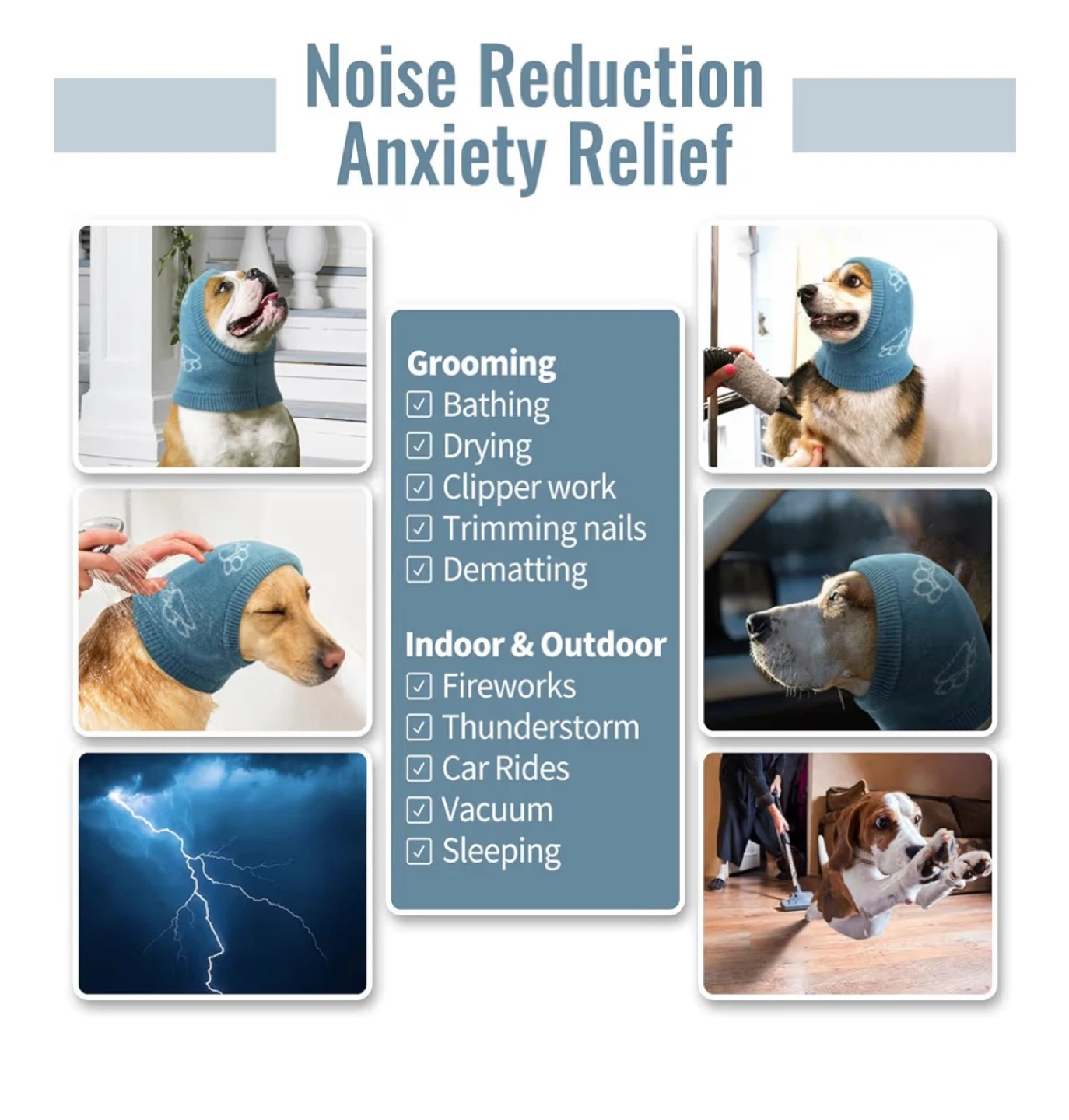 Dog Snood - Anxiety Relief - Size S - photo 3