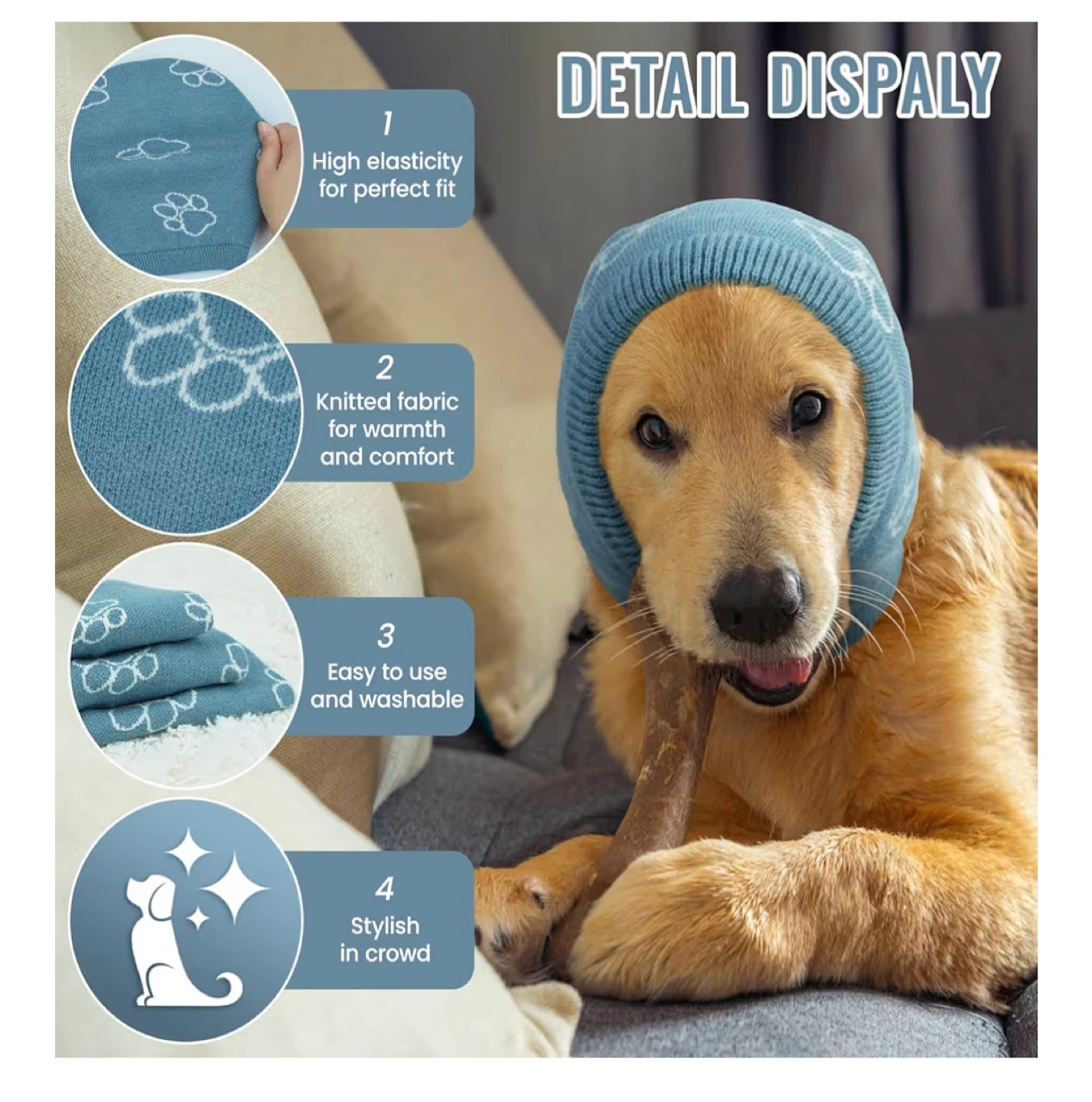 Dog Snood - Anxiety Relief - Size S