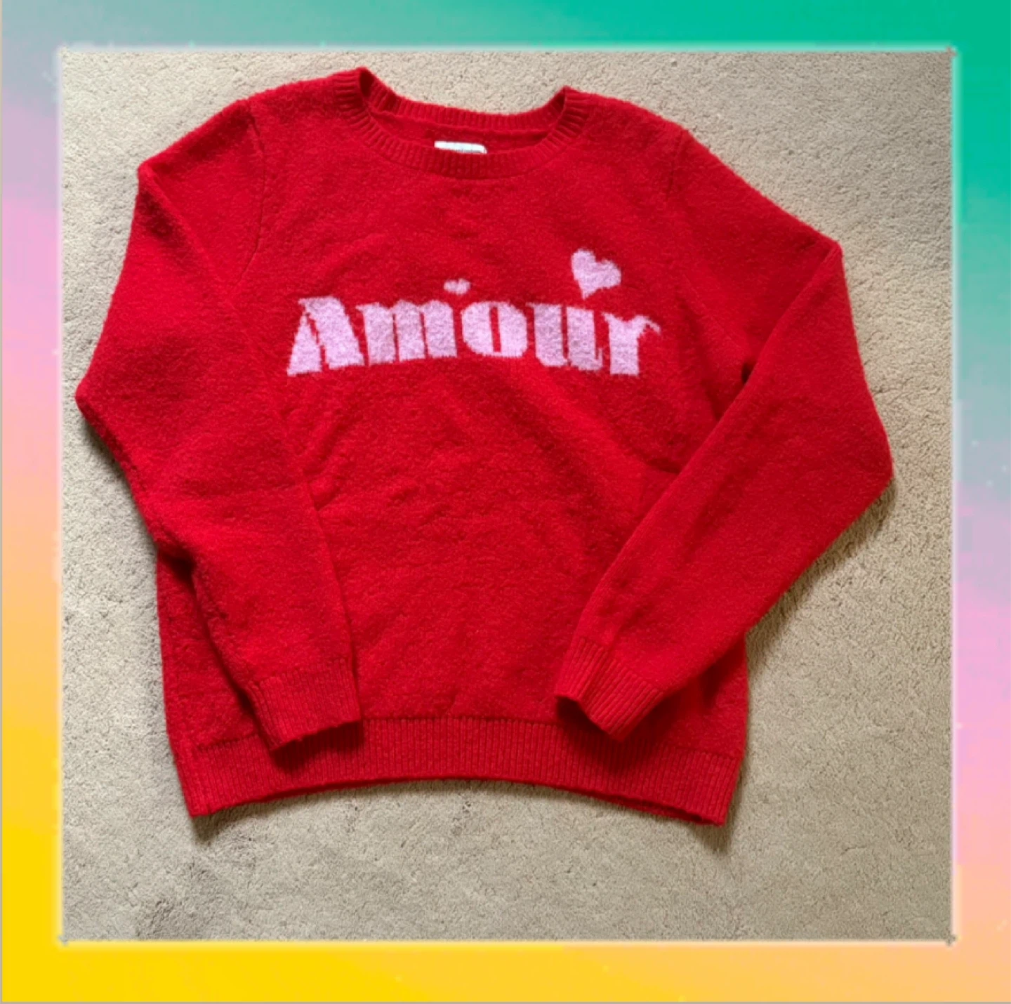 🥕 Cupcake and Cashmere Amour Sweater - Sz L