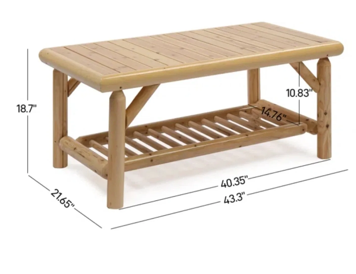 Millwood Pines Patio 4-Piece Wood Conversation Set image indicator(4)
