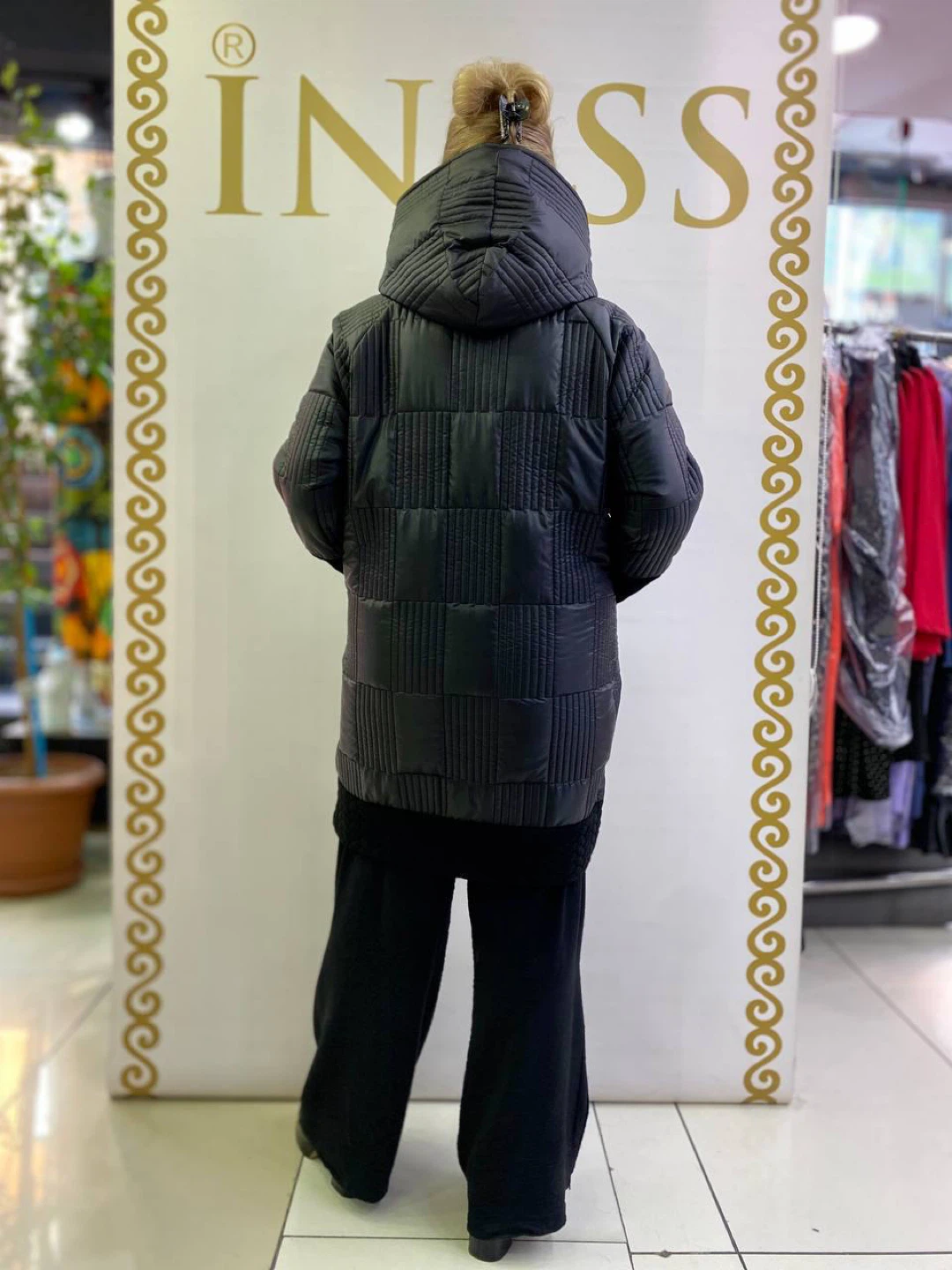 INISS Hooded Floral Puffer Coat - photo 5