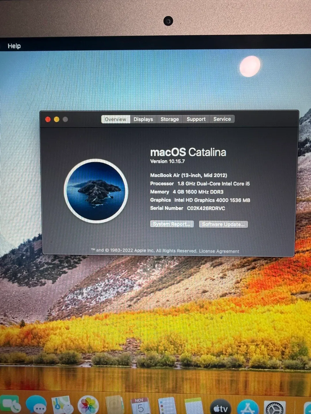 Apple MacBook Air 13-inch (Mid 2012) image indicator(4)