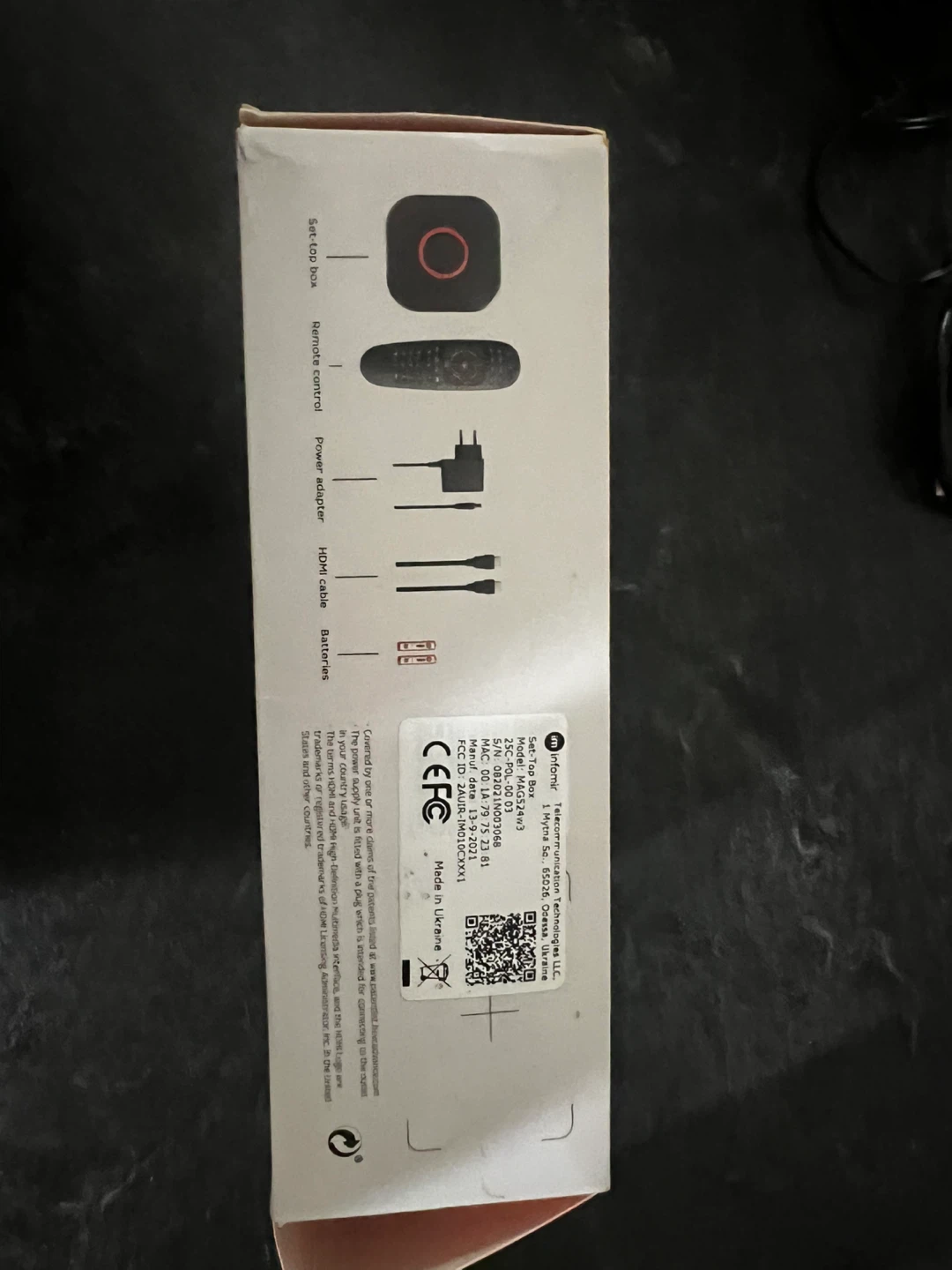 Infomir MAG 524w3 4K IPTV Box - photo 3