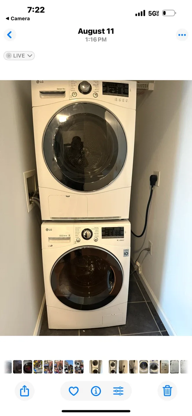 LG Stackable Washer and Dryer