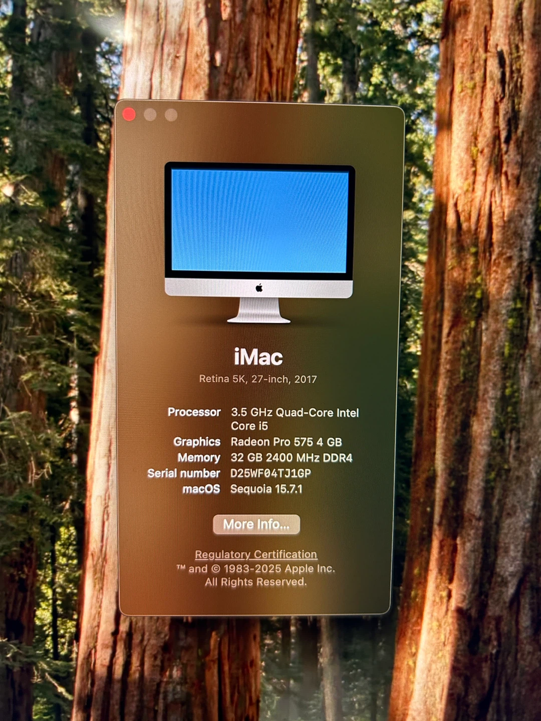 IMac 27” 2017 with 32gb RAM 256SSD Radeon Graphics - photo 2