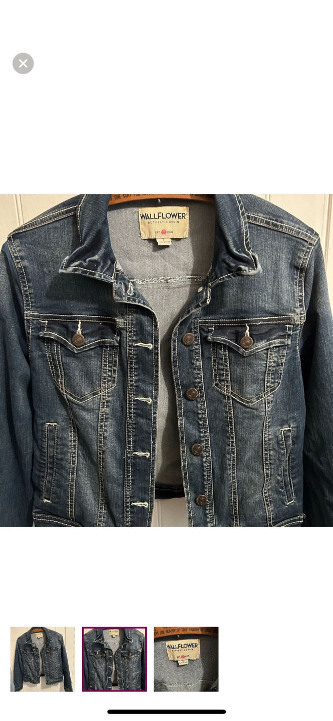 Wallflower Authentic Denim Jacket - Size Small - photo 2