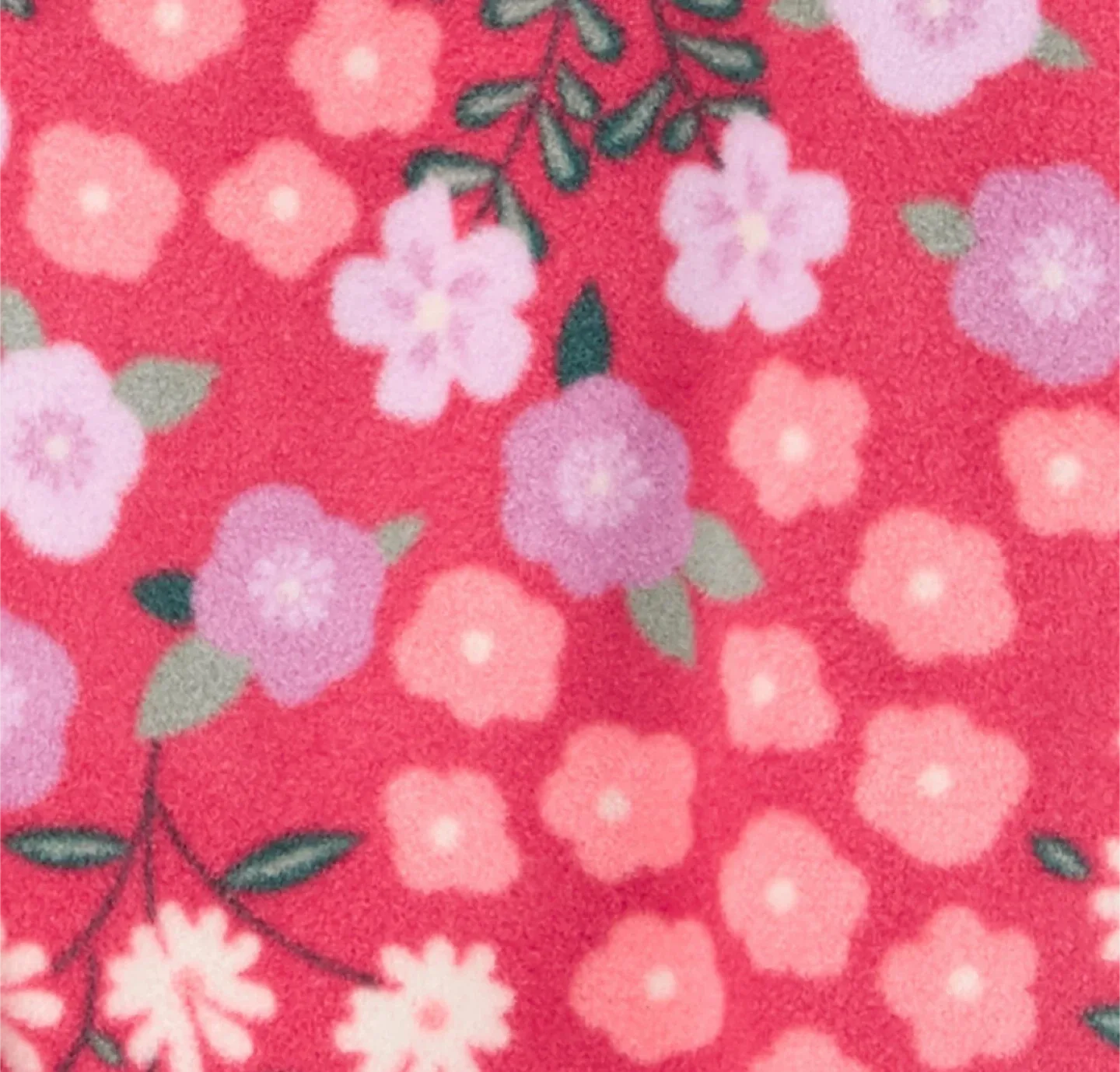 NWT 18 Months Girls Toddlers Carter's Red Floral Footed Pajamas image indicator(3)