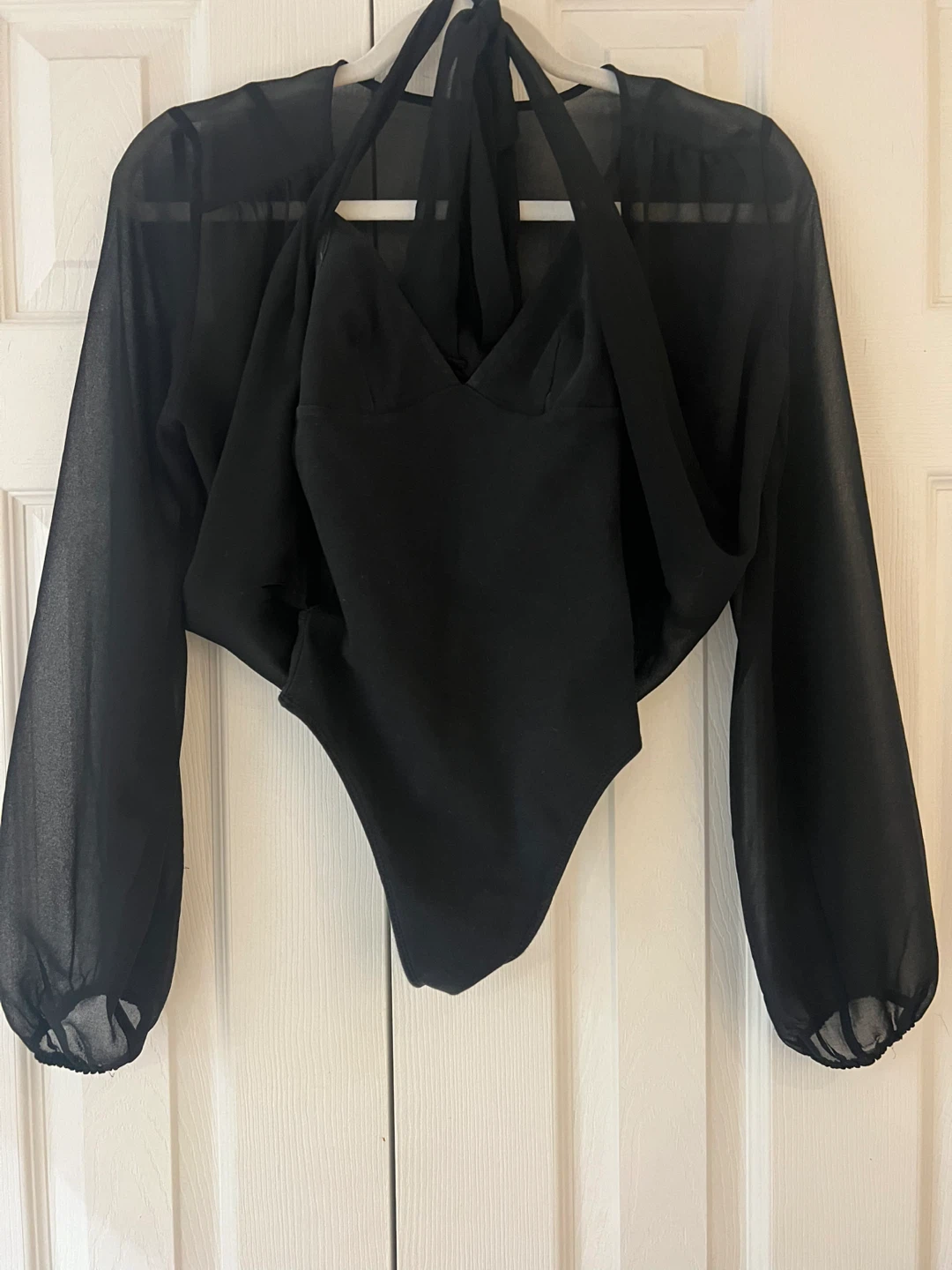 Black Sheer Overlay on Bodysuit - photo 4