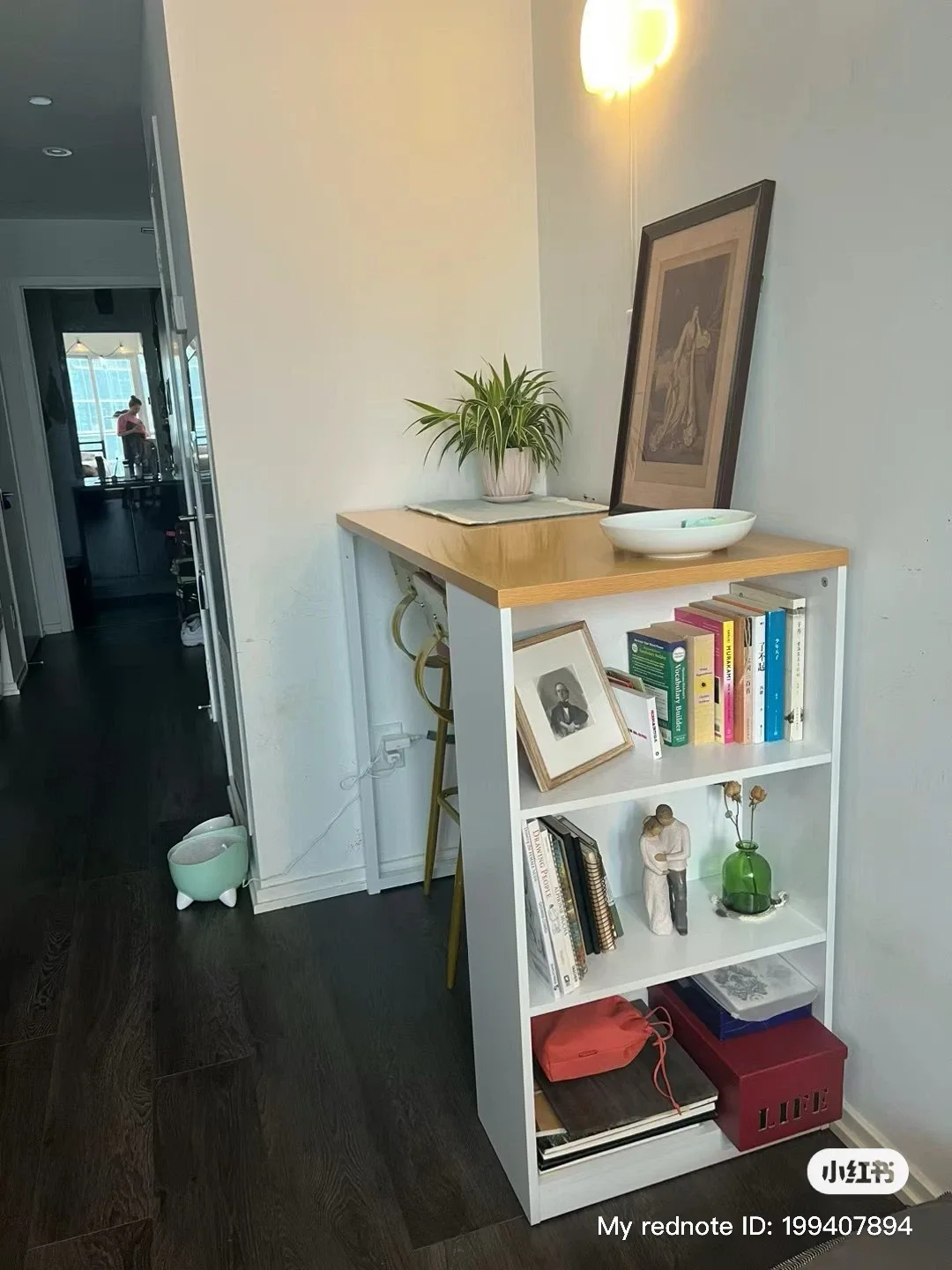 HOMCOM Bar Table with Storage and bar stools