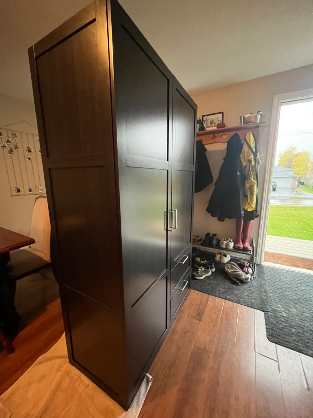 Dark Brown Wardrobe with Drawers image indicator(4)