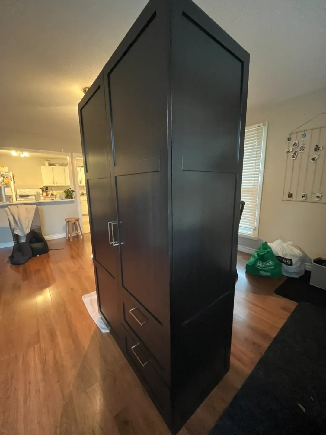 Dark Brown Wardrobe with Drawers image indicator(5)