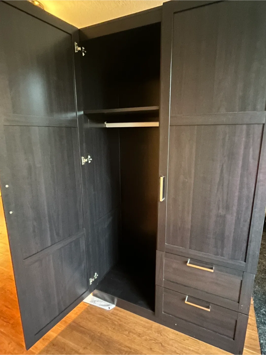 Dark Brown Wardrobe with Drawers image indicator(2)
