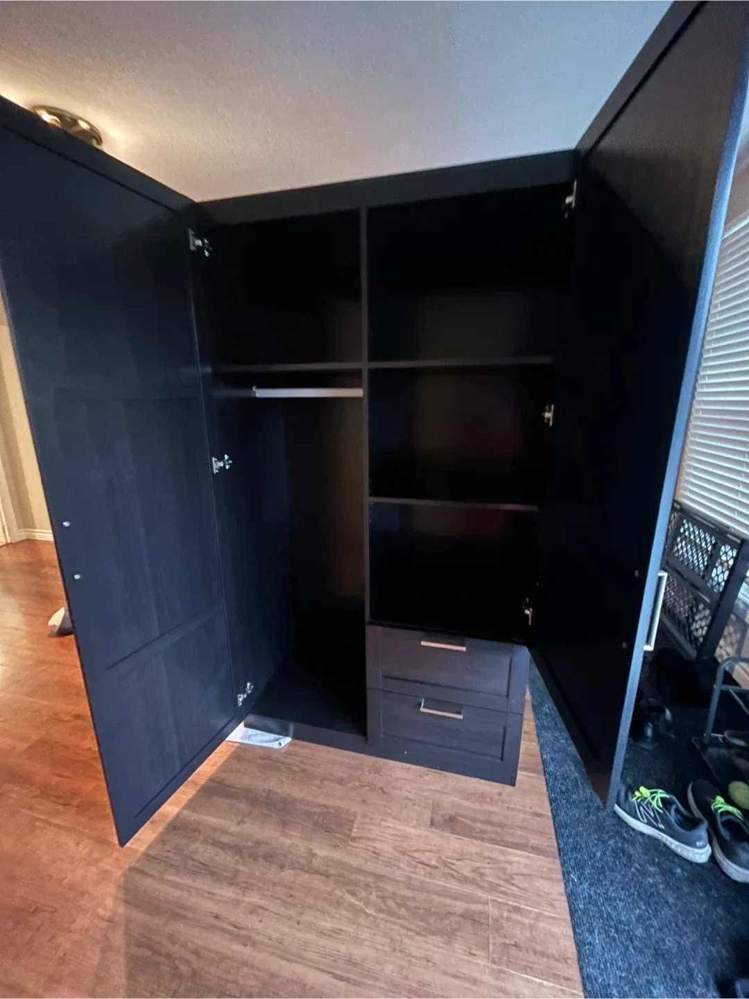 Dark Brown Wardrobe with Drawers image indicator(3)